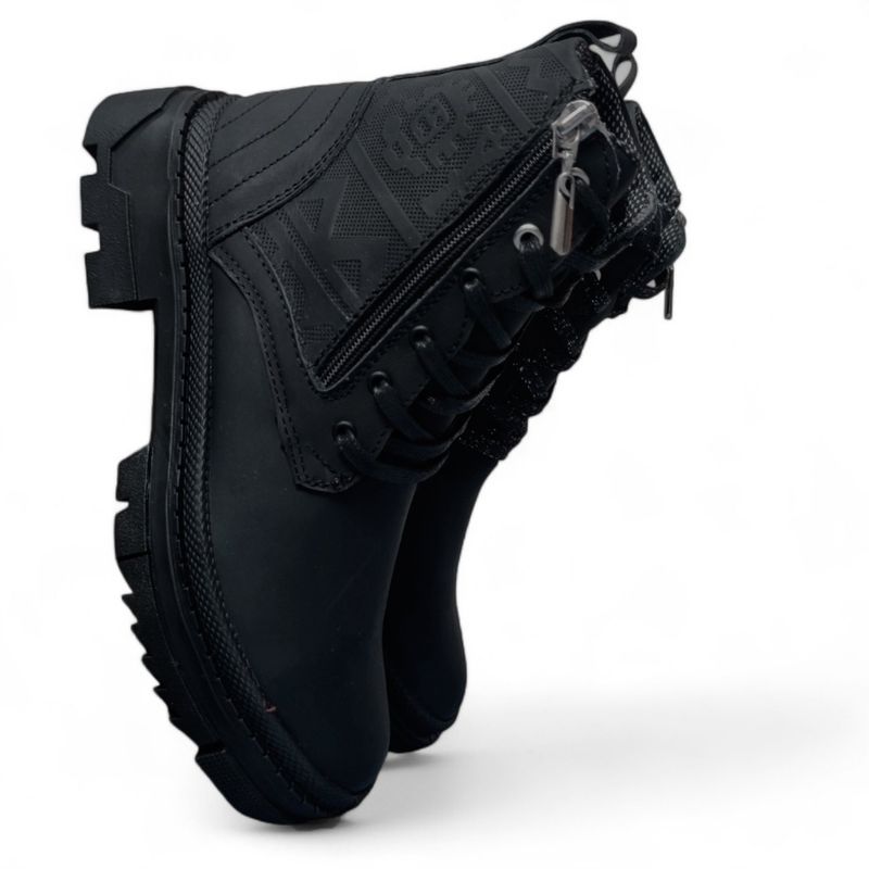 CALZADO CON ALTURA MONSERRATE - Bota en CUERO para mujer marca moreliber ref mandala negro