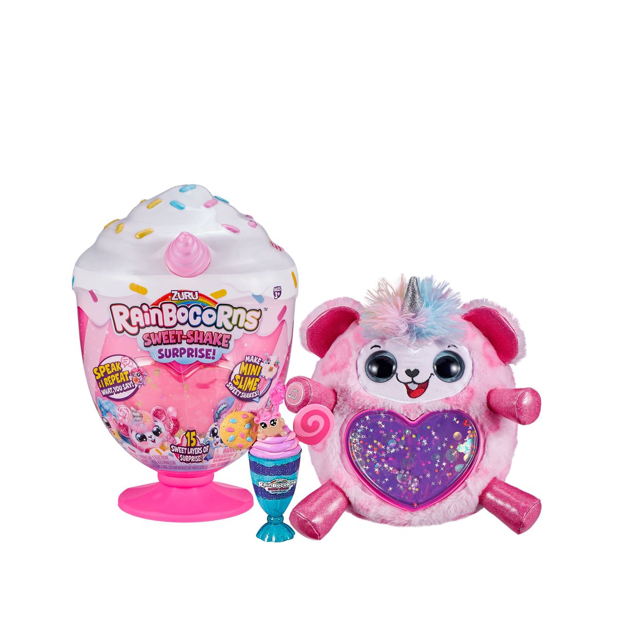 RAINBOCORNS - Peluche Rainbocorns Sweet Shake Sorpresa