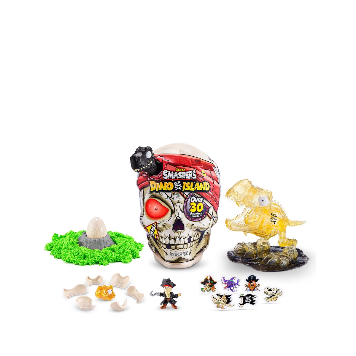 TOY LOGIC - Huevo Sorpresa Smashers Calavera Gigante Dino Island