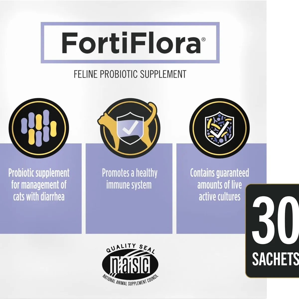 PURINA - Suplemento probiótico Felino Fortiflora de Veterary Diets