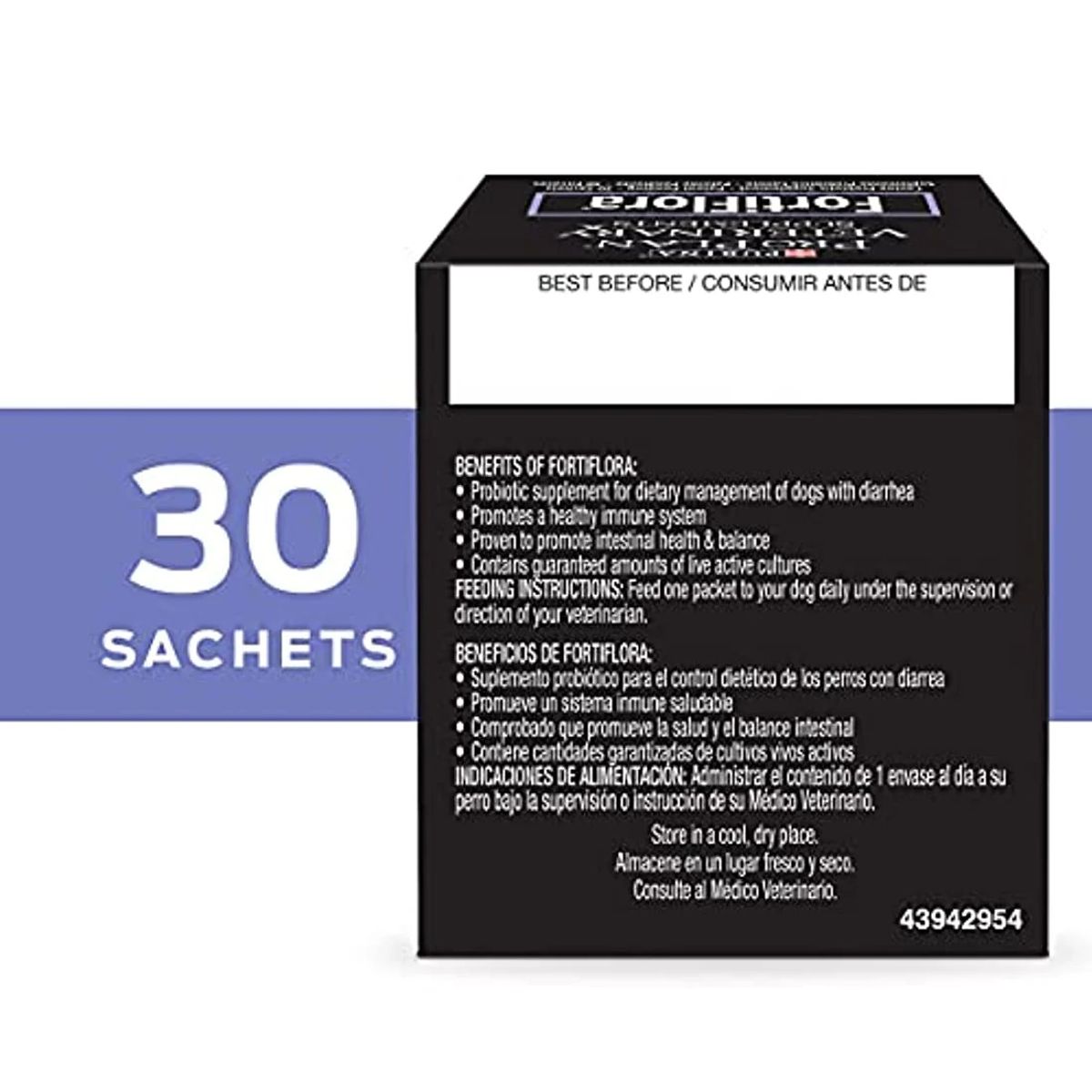 PURINA - Suplemento probiótico canino Fortiflora de Veterary Diets