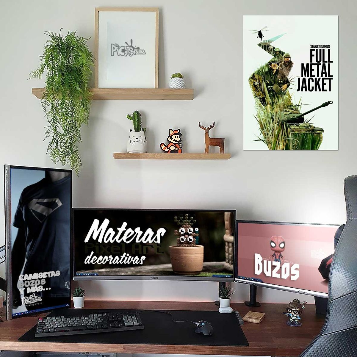 NEW PRINT - Póster Full Metal Jacket - Película Afiche Impresión Fotográfica