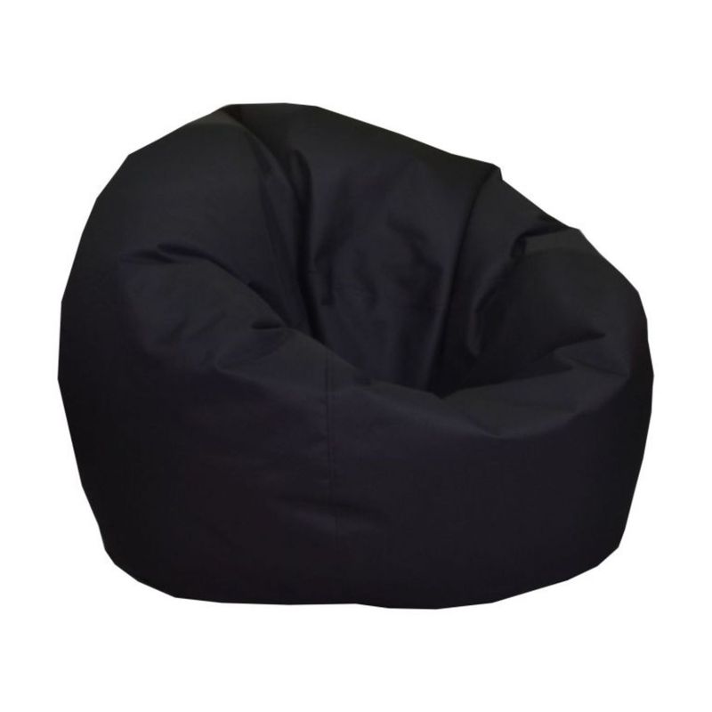 DORMIPUFF - Puff Redondo Negro Gigante Silla Lona Dormipuff