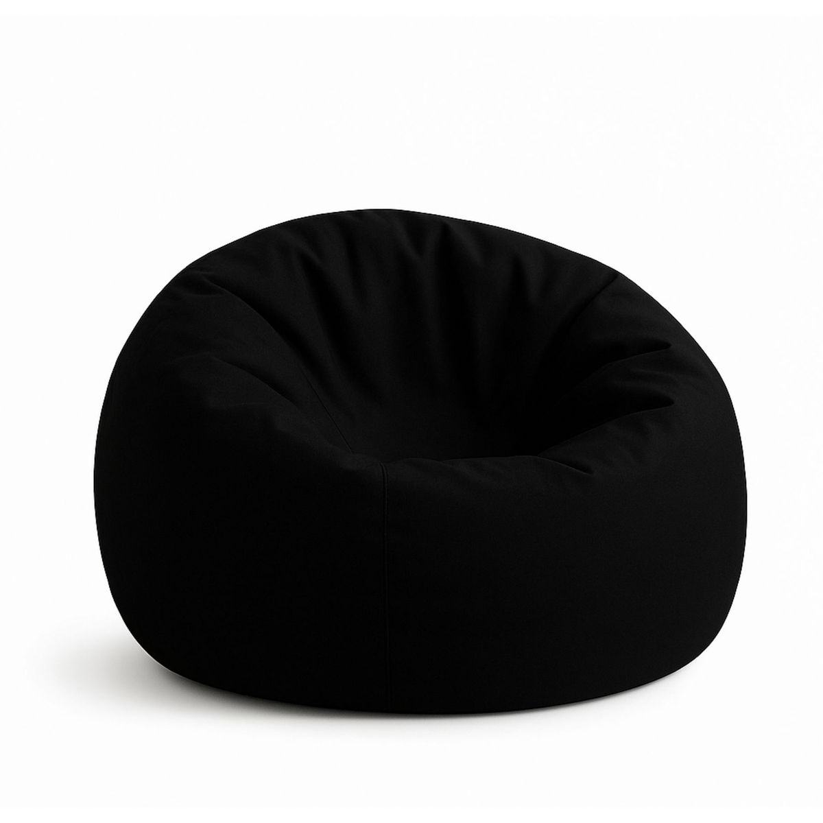 DORMIPUFF - Puff Redondo Negro Gigante Silla Lona Dormipuff