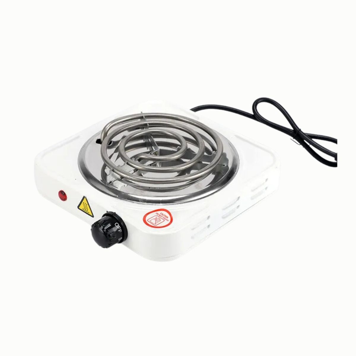 KIDSHOP - Cocina Electrica 1 Puesto Hornilla Hot Plate JX-100W Color Blanco 110V