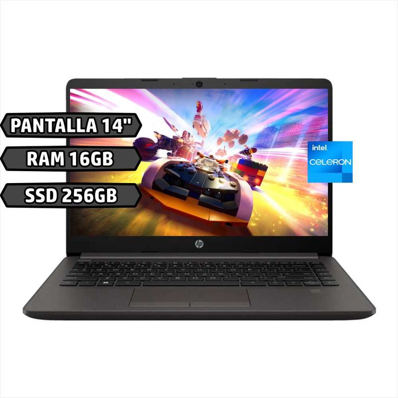 HP - Portátil Hp 240 G9 Intel Celeron N4500 16Gb 256Gb Hd 14 pulgadas