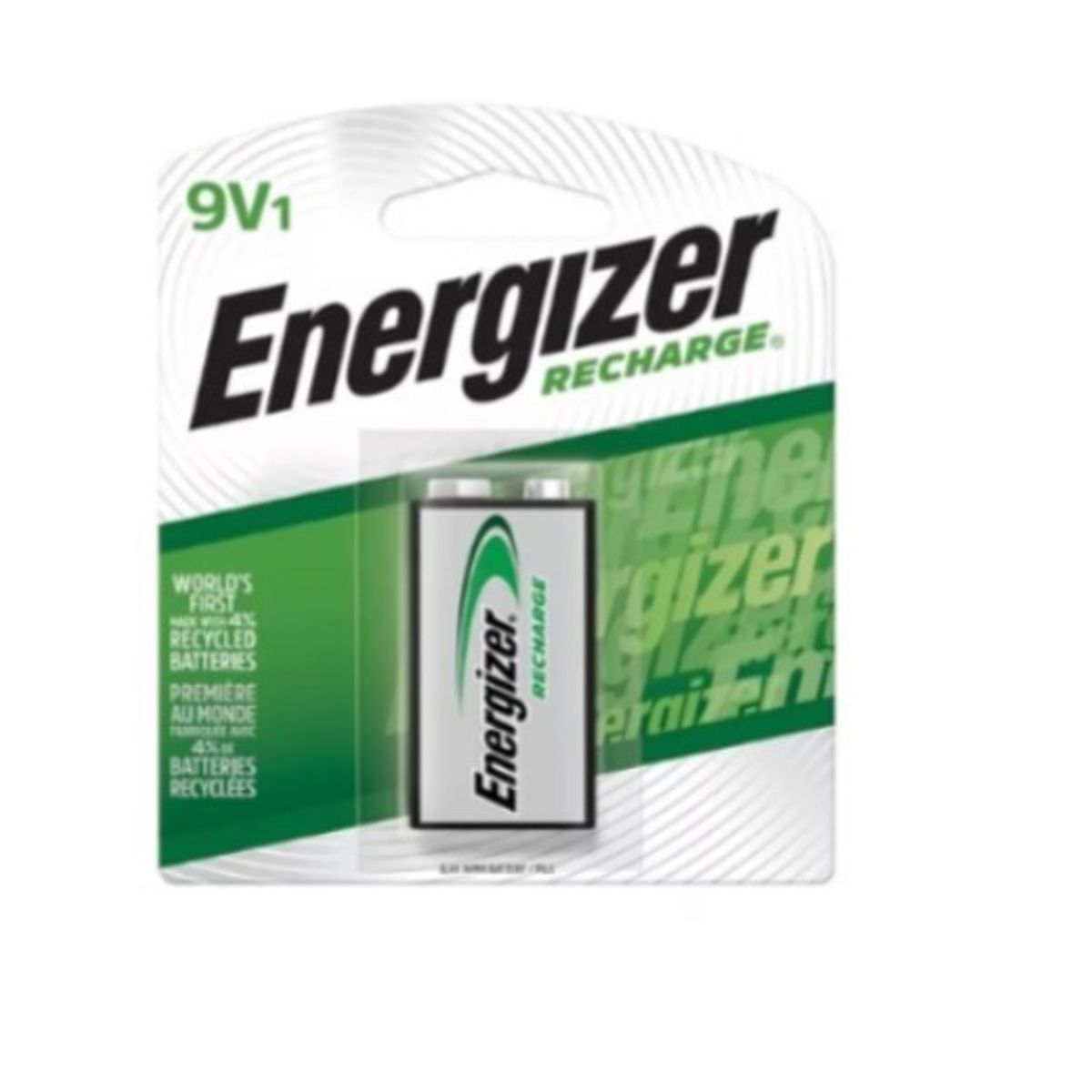 ENERGIZER - 1 Pila Batería Recargable Cuadrada Energizer 9v 175 Mah