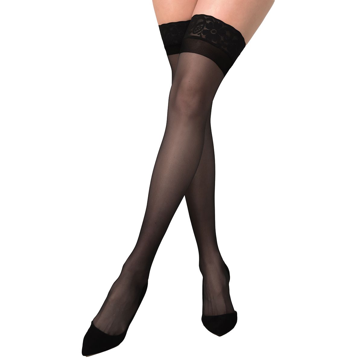 RITCHI - Media Velada Liguero Ritchi para mujer con Encaje y Ajuste Elegante