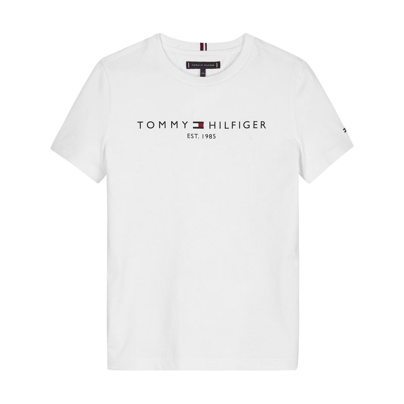 TOMMY HILFIGER - Camiseta Niño Blanca Essential De Algodón Tommy Hilfiger