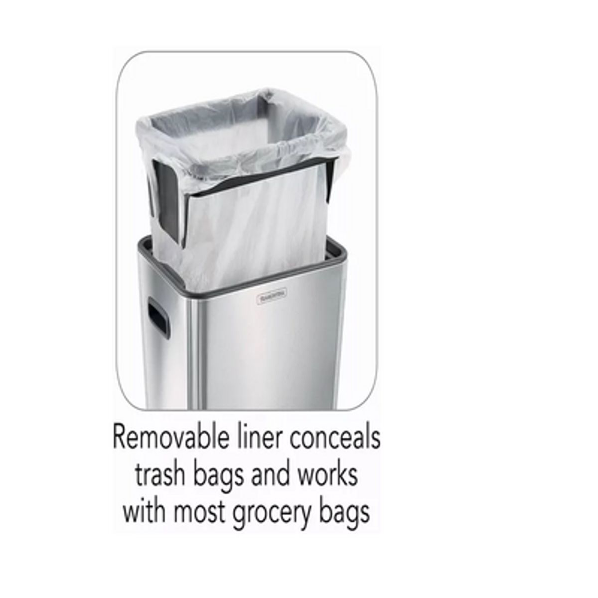 TRAMONTINA - Contenedor De Residuos Con Tapa Abierta Tramontina - 4 Galo