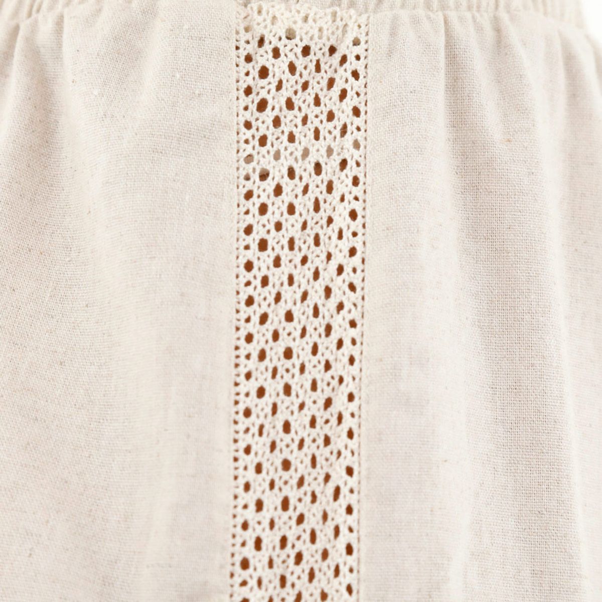 TENNIS - Pantalón crudo tipo lino para mujer