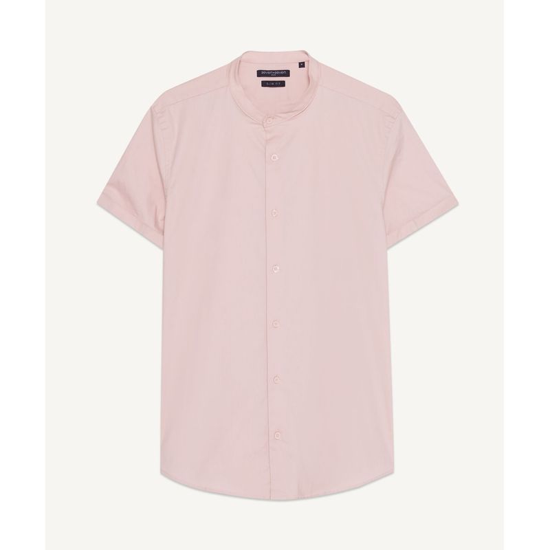 SEVEN SEVEN - Camisa Para Hombre Manga Corta  Color Rosa  Marca Seven Seven #45011907