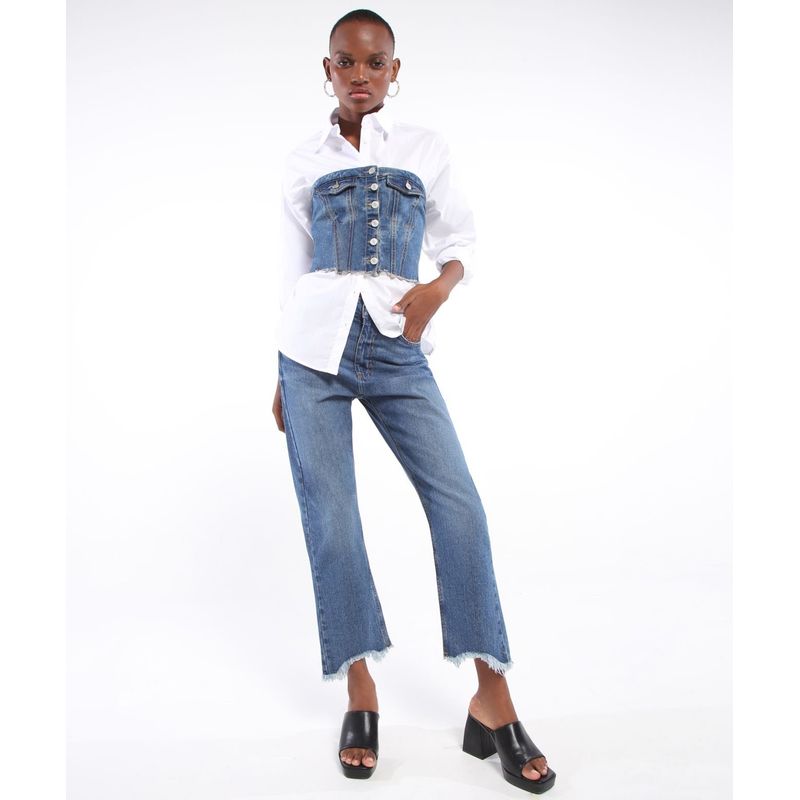 SEVEN SEVEN - Jean Para Mujer Straight Color Azul  Marca Seven Seven #28160751