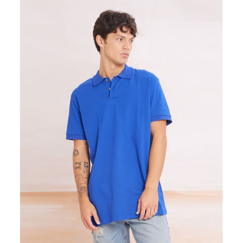 SEVEN SEVEN - Polo Para Hombre Cuello Tejido  Color Azul Rey Marca Seven Seven #45110775