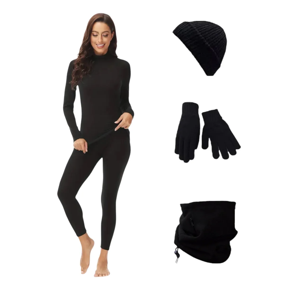 FRIOLENTA - Combo x 5 ropa termica invierno legginga buzo guantes gorro bandana