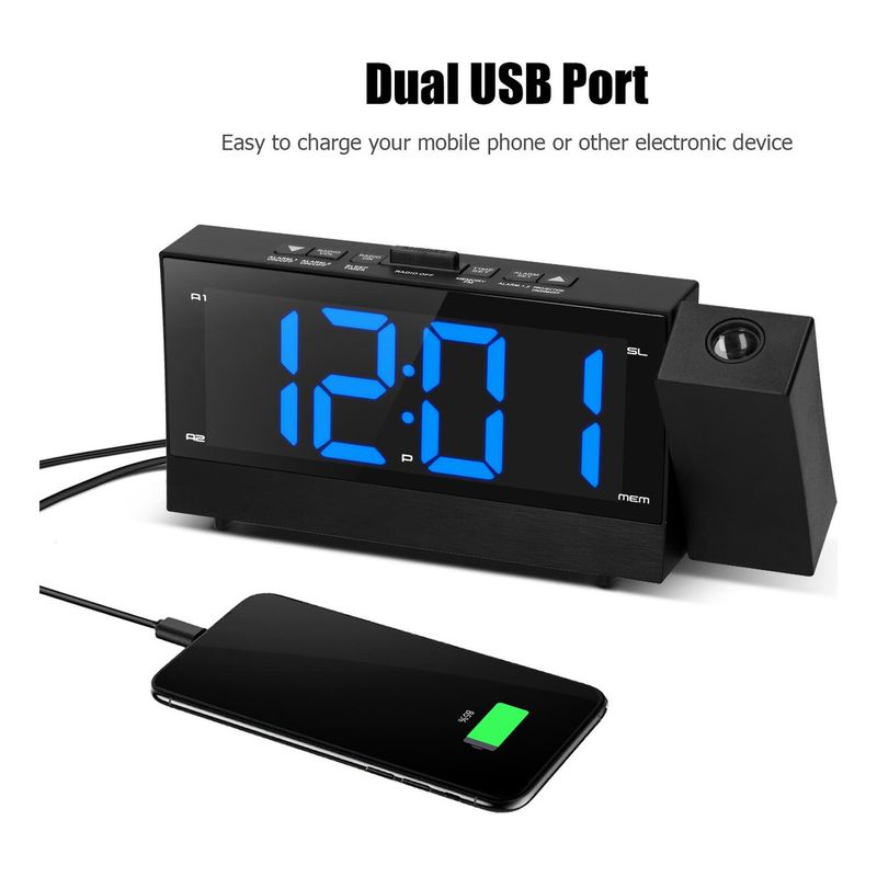 Sony Icf Sw7600gr Despertador Con Radio Y Proyector Los