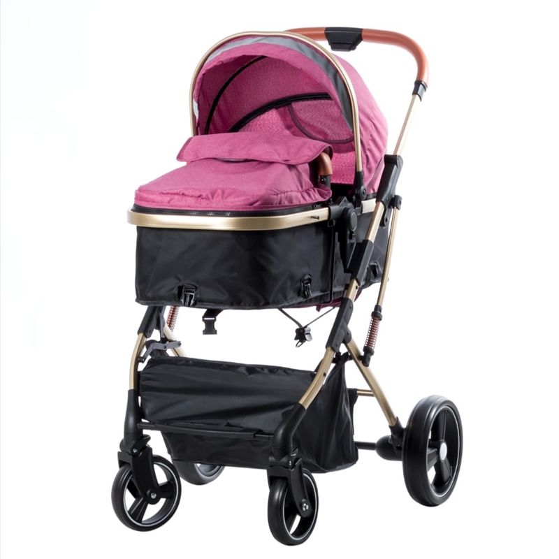 EBABY - Coche Para Bebe Tipo Moises Con CubrePies Plegable Ebaby
