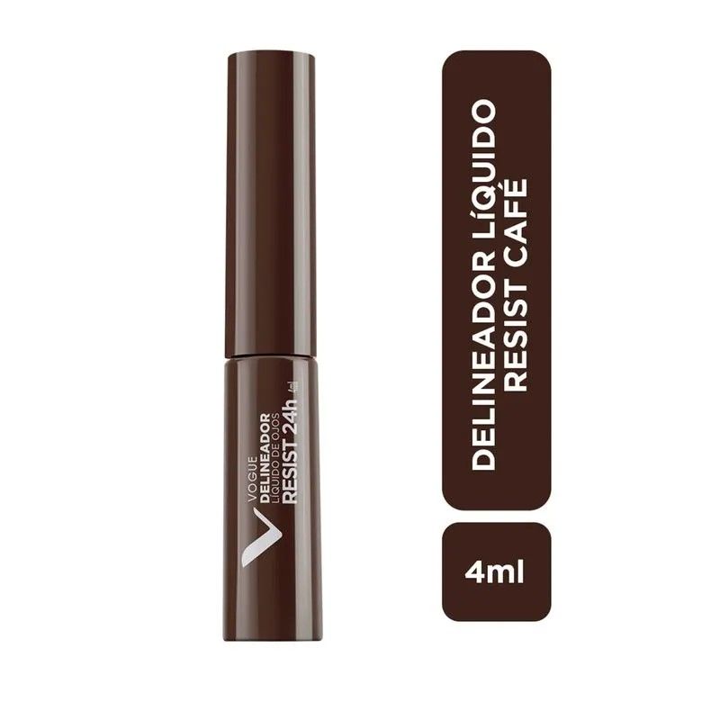 VOGUE - Delineador Liquido Resist Cafe 4 Ml