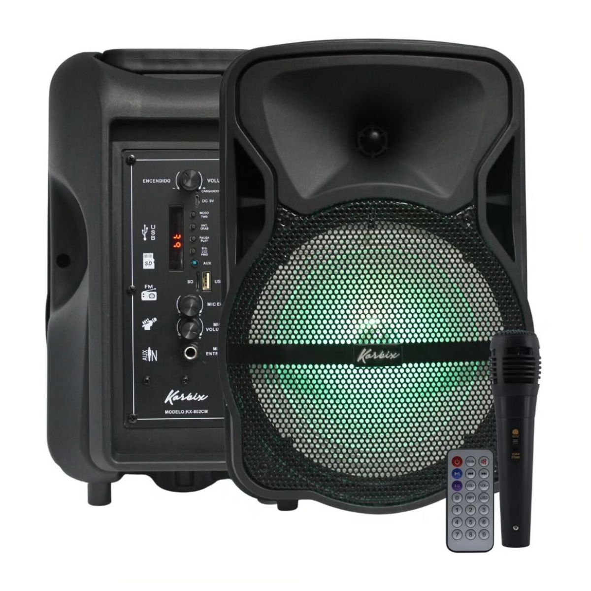 GENERICO - Bocina Parlante 4800w Bluetooth FM USB