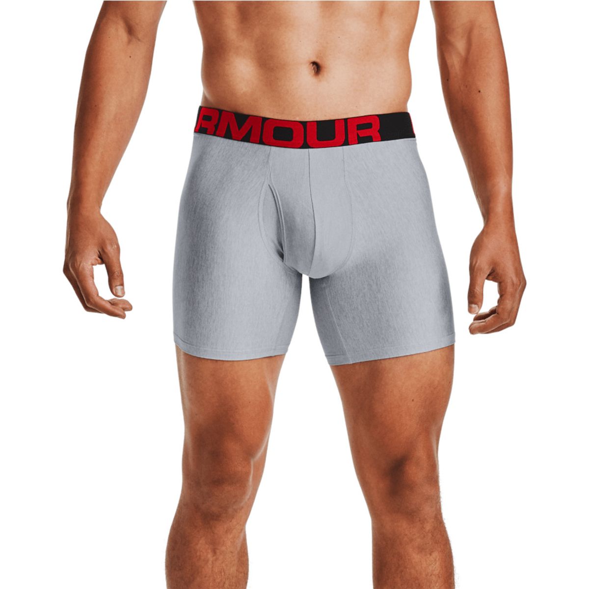 UNDER ARMOUR - Boxer Hombre Under Armour Tech 6in 2 Pack-G Gris UNDER ARMOUR