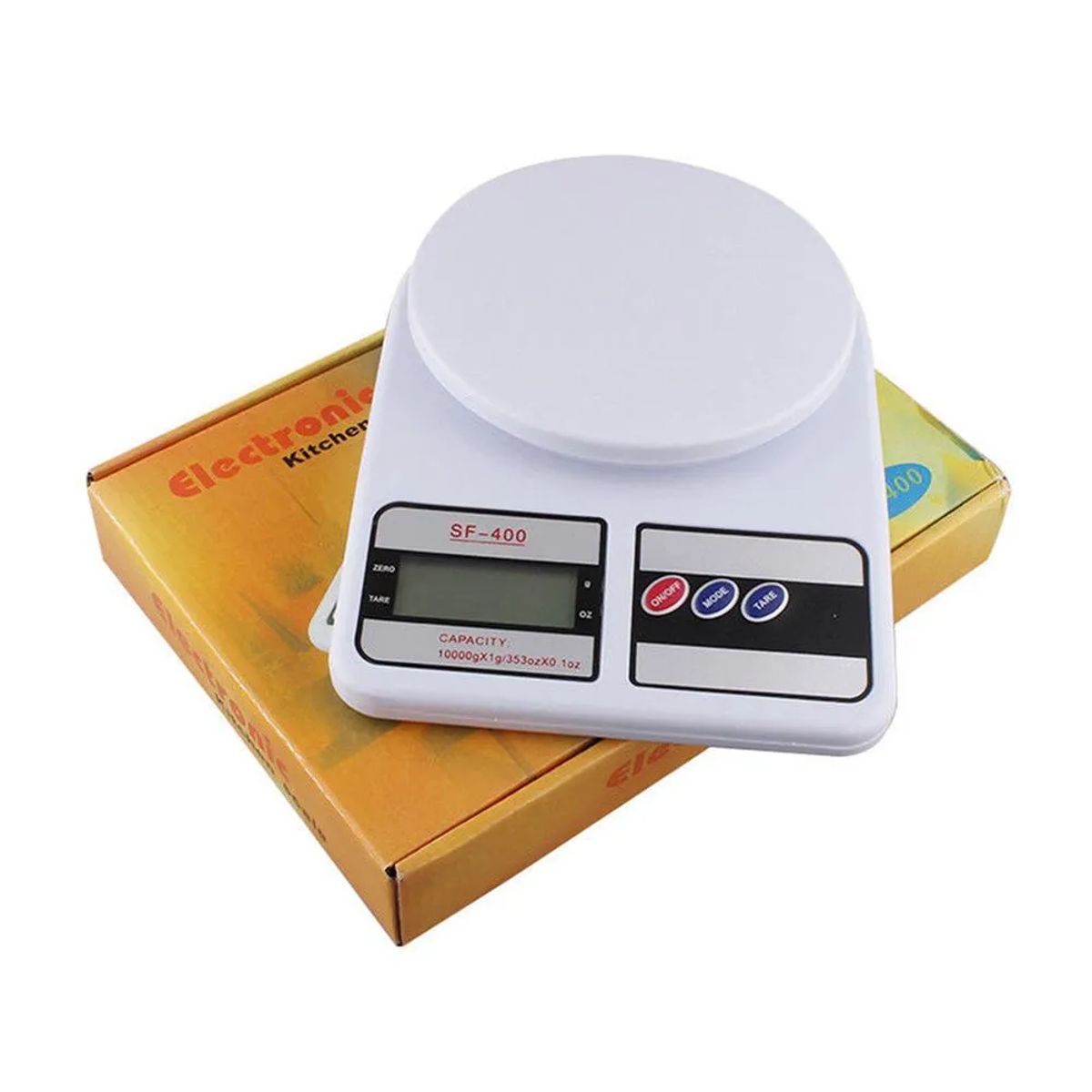 GENERICO - Balanza Gramera De Cocina Digital Genérica Sf-400 Blanca