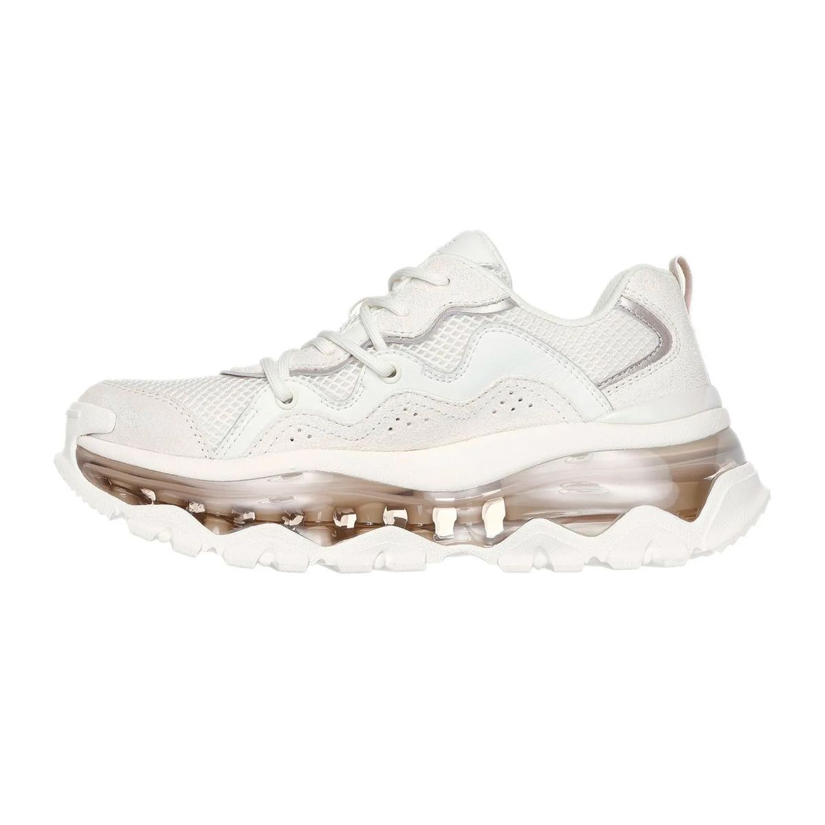 SKECHERS - TENIS SKECHERS BEIGE PARA MUJER SK UNO CHAOS WHITE 177935WHT