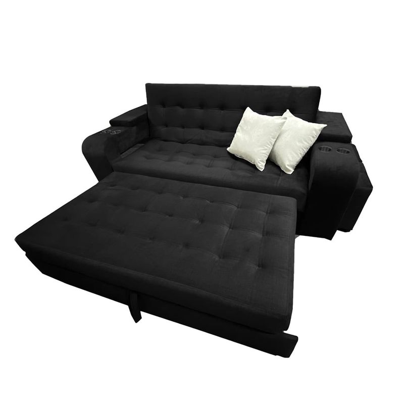 GENERICO - Sofà Cama Magno Negro