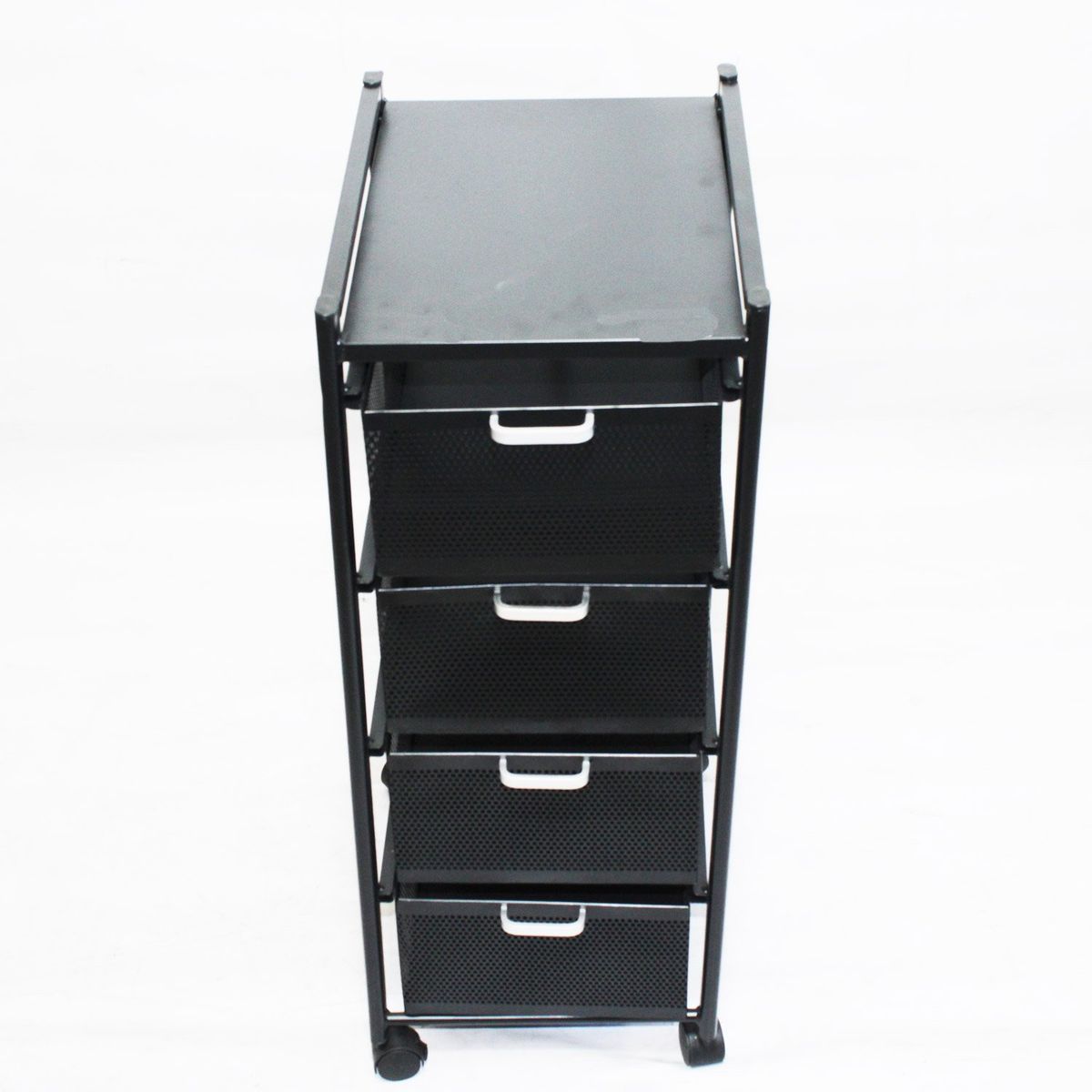 GENERICO - Organizador Metalico De 4 Cajones Con Ruedas