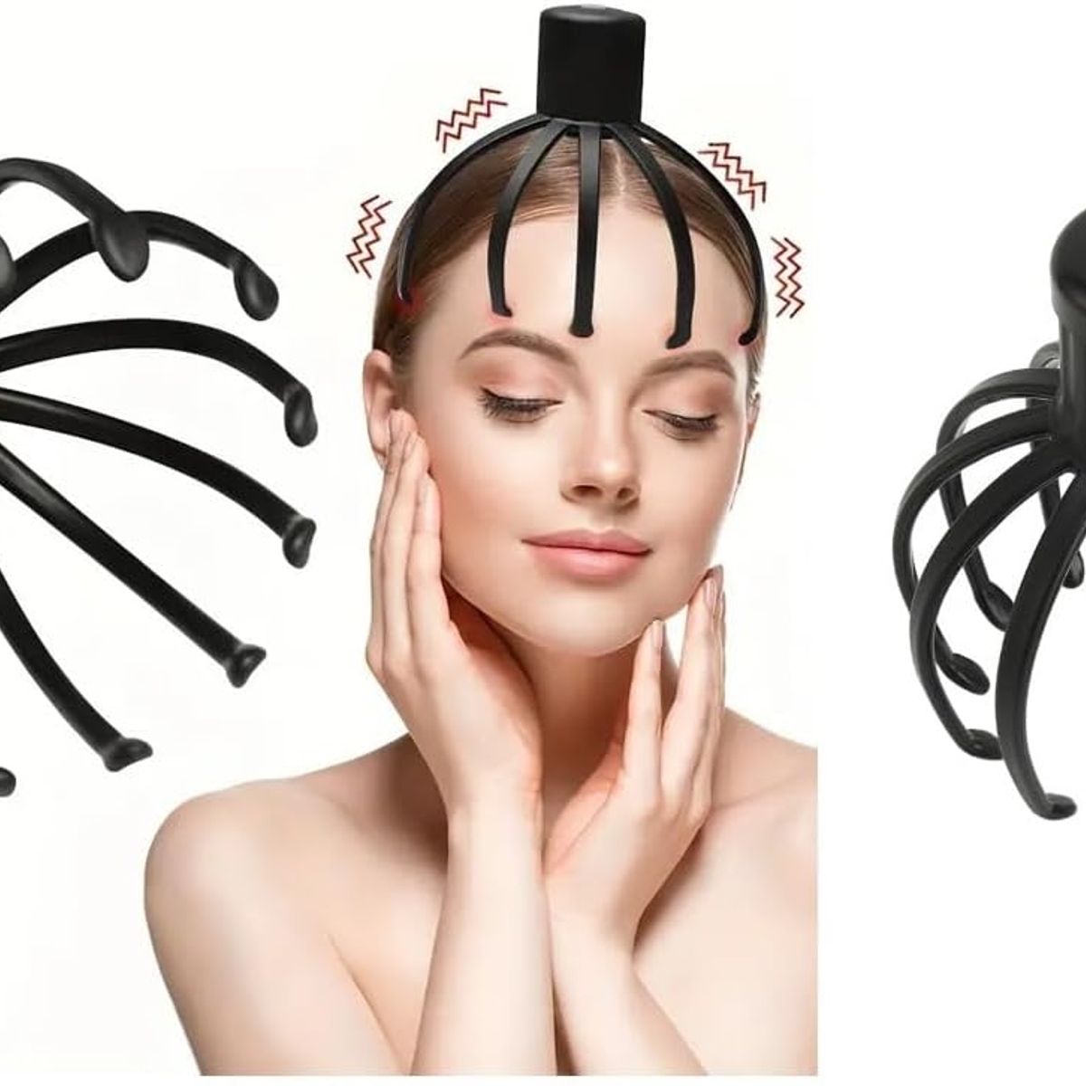 GENERICO - Masajeador de Cabeza con Vibración Recargable