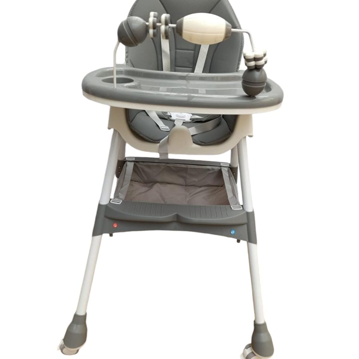 GENERICO - Silla Comedor Bebe 2En1 Reclinable Plegable Doble Bandeja