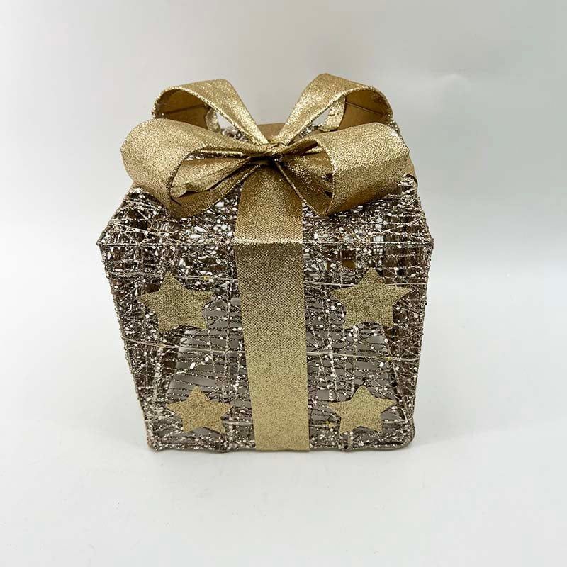 BURICA - CAJA REGALO 20CM+15L CHAMPAÑA DORADO
