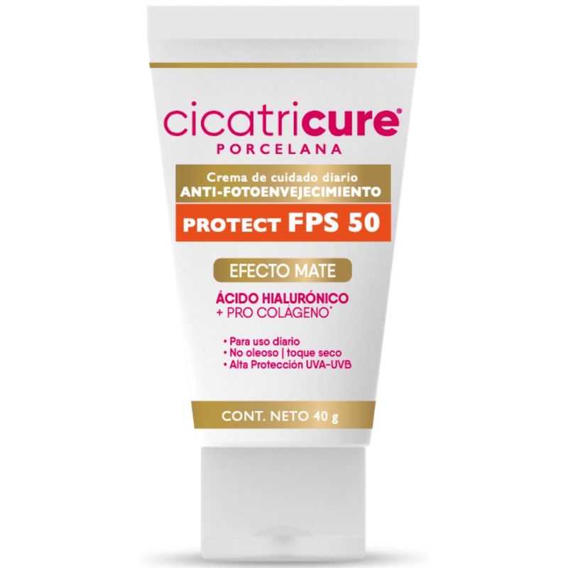 CICATRICURE - Protector Solar Facial Cicatricure Porcelana Fps50 X 40g