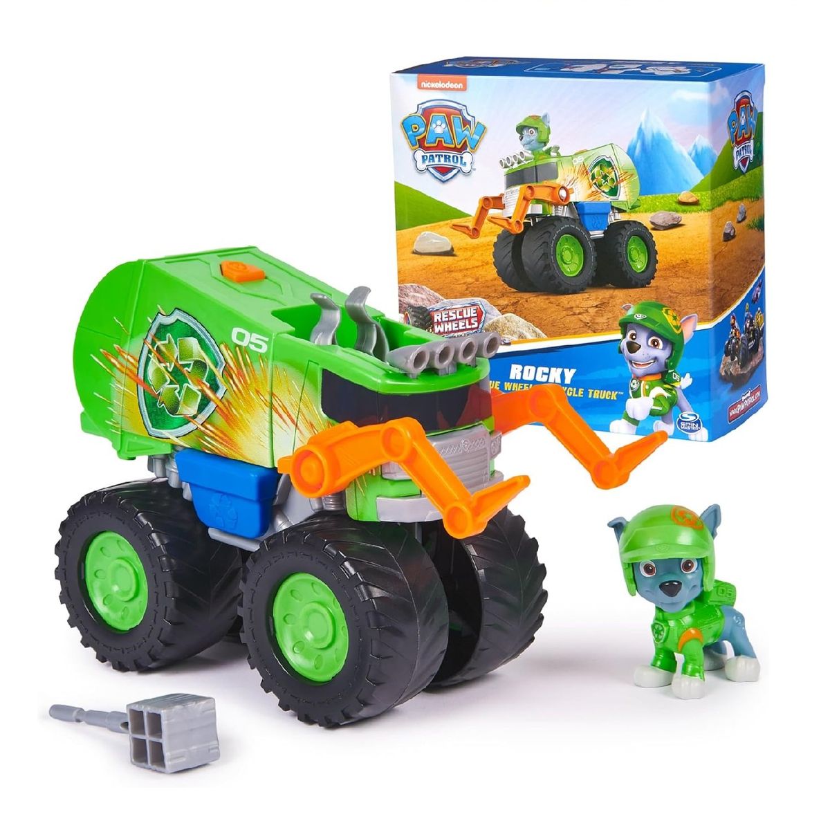 SPIN MASTER - Paw Patrol Patrulla Canina Rocky Rescue Wheels