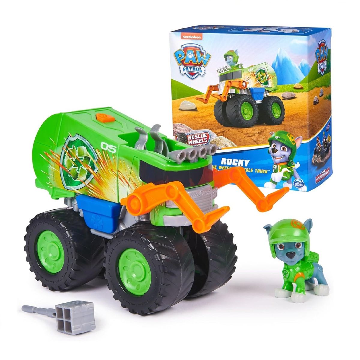 SPIN MASTER - Paw Patrol Patrulla Canina Rocky Rescue Wheels