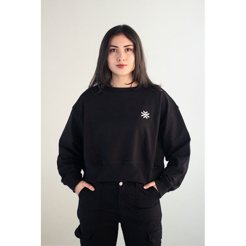 HAKISTORM - Saco Women basic Logo Hakistorm 100% algodón swater black