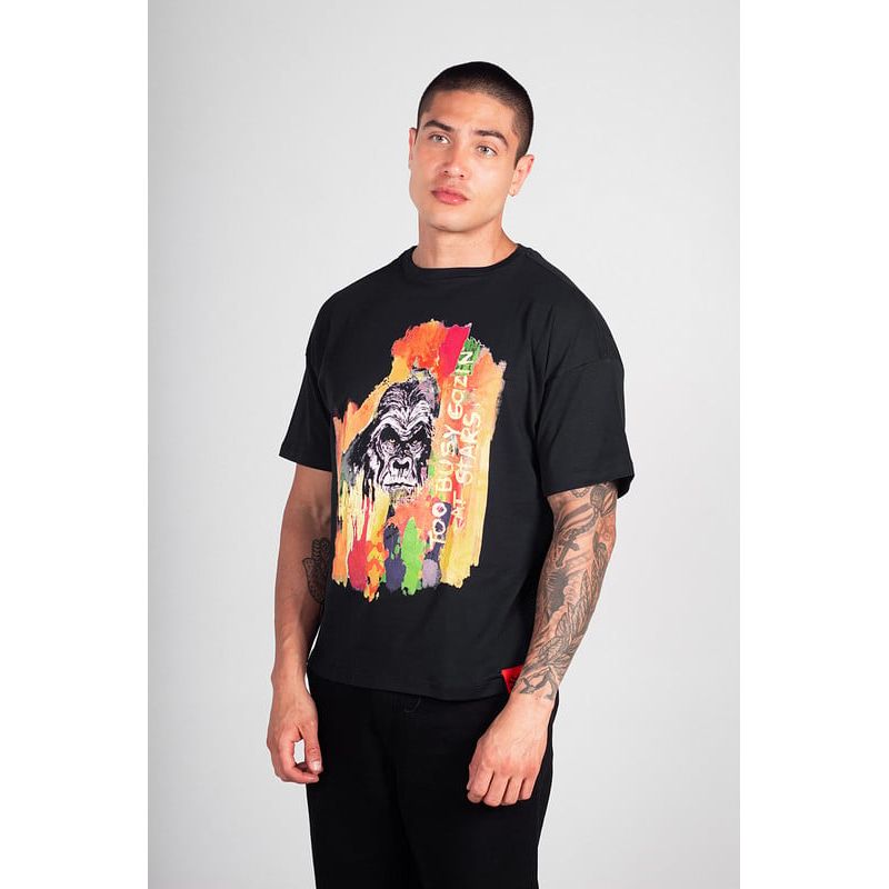 HAKISTORM - Camiseta oversized HAKISTORM 100% algodón T-shirt Kong Black