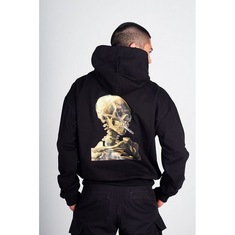 HAKISTORM - Hoodie Vincent Van Gogh HAKISTORM 100% algodón Black