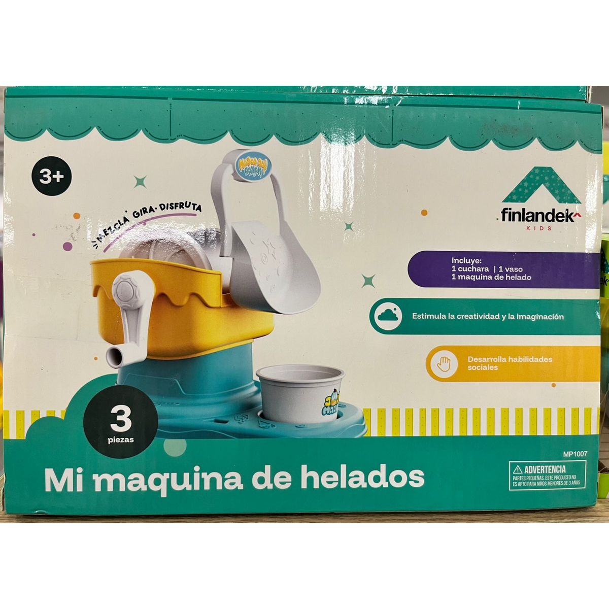 FINLANDEK - Juguete Máquina De Helados Haz Helado En Casa Cook It