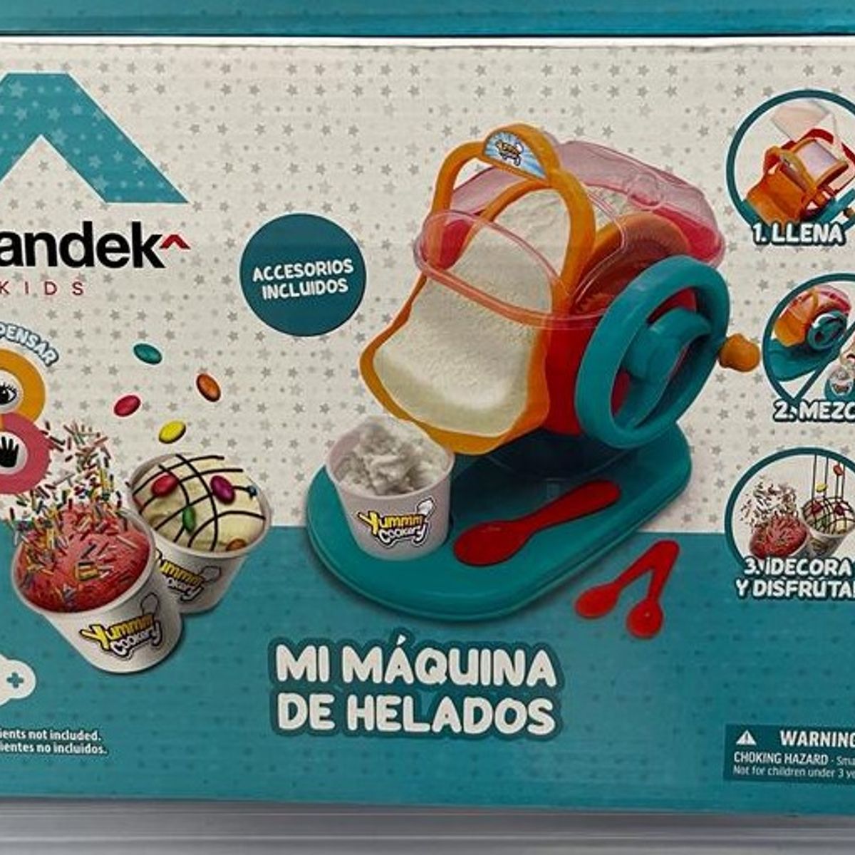 FINLANDEK - Juguete Máquina De Helados Haz Helado En Casa Cook It