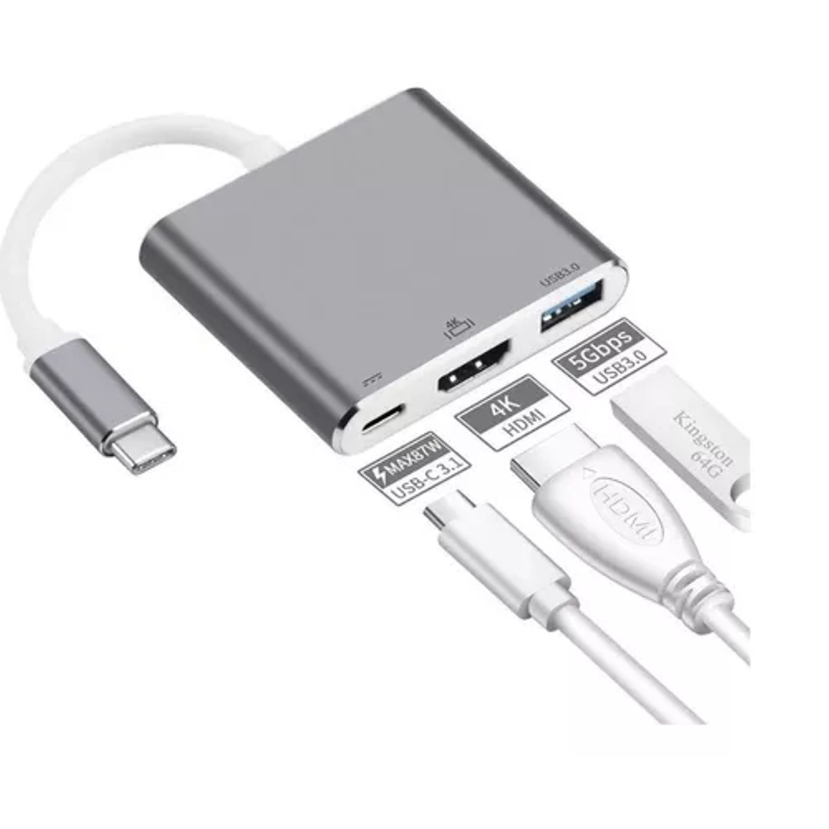 SKY - Convertidor Adaptador Hub Usb C