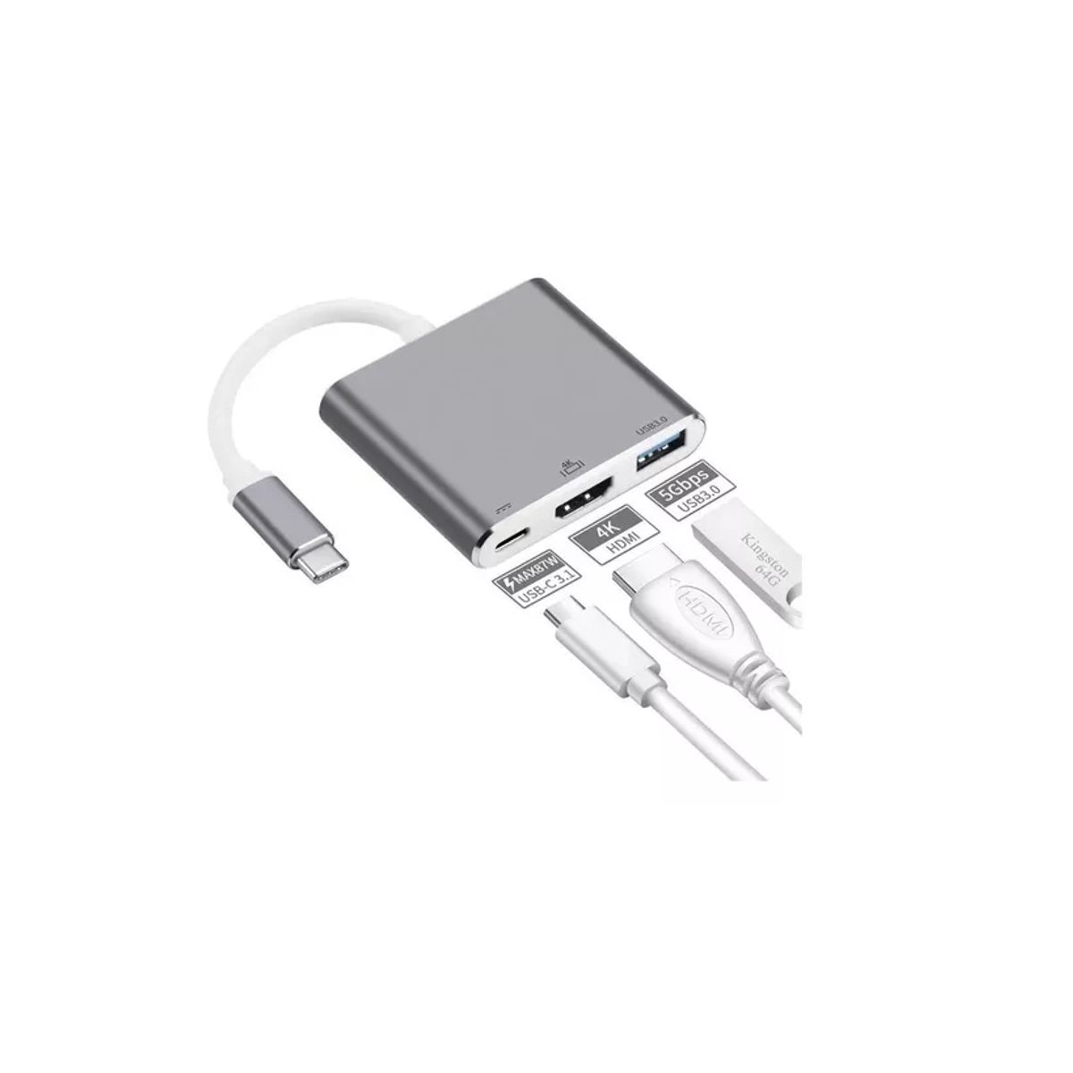 SKY - Convertidor Adaptador Hub Usb C