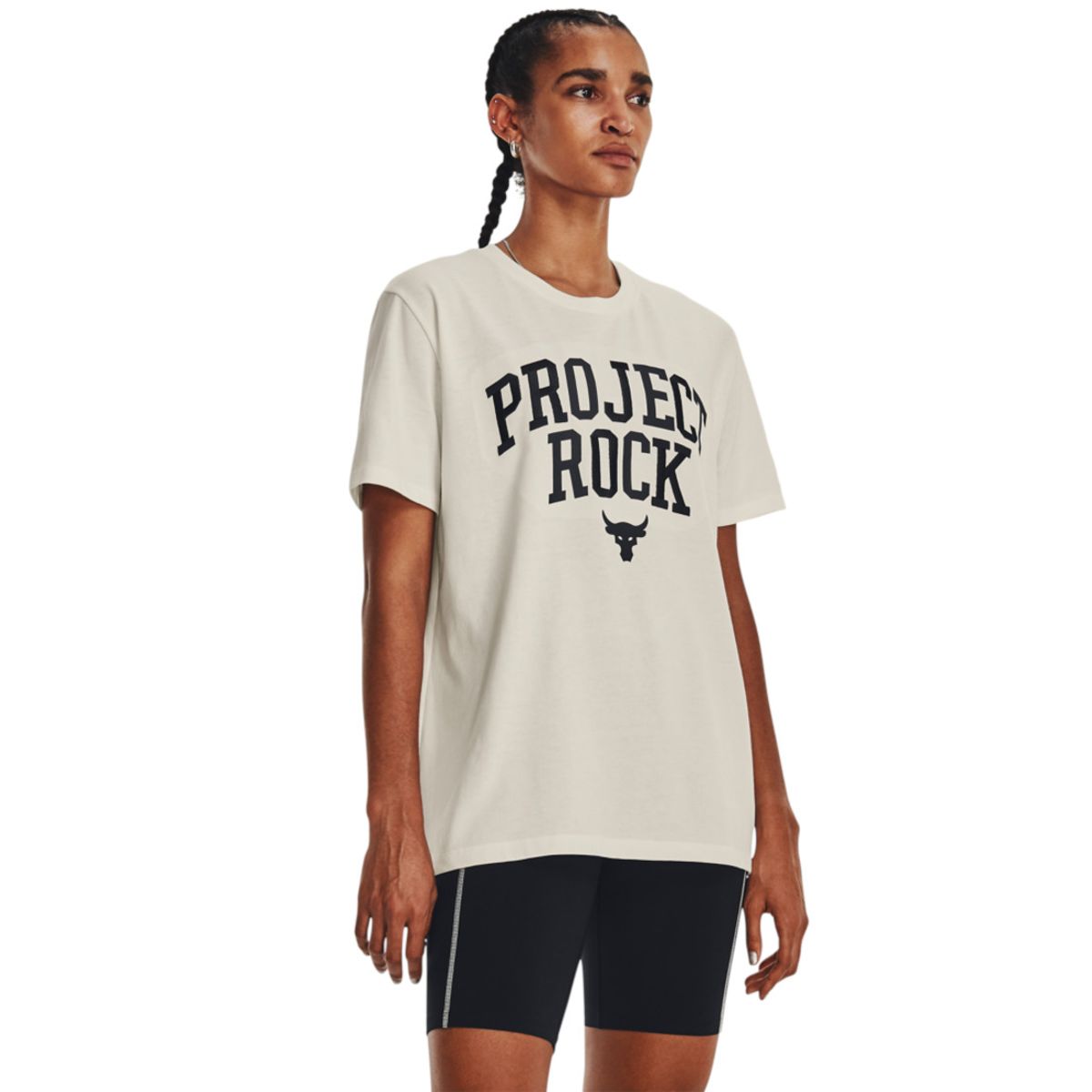 UNDER ARMOUR - Camiseta Blanco Mujer PJT ROCK HWT CAMPUS 1377449-130-022 UNDER ARMOUR.