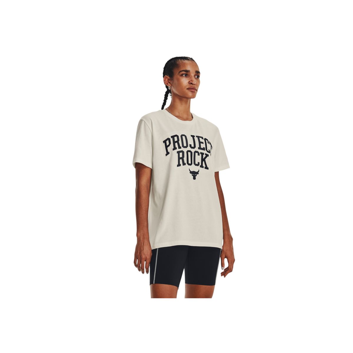 UNDER ARMOUR - Camiseta Blanco Mujer PJT ROCK HWT CAMPUS 1377449-130-022 UNDER ARMOUR.