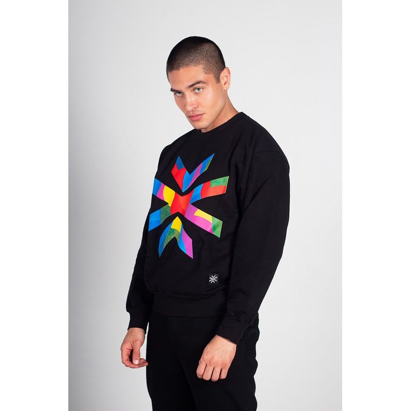 HAKISTORM - Saco Oversized HAKISTORM 100% algodón Sweater Logo colores