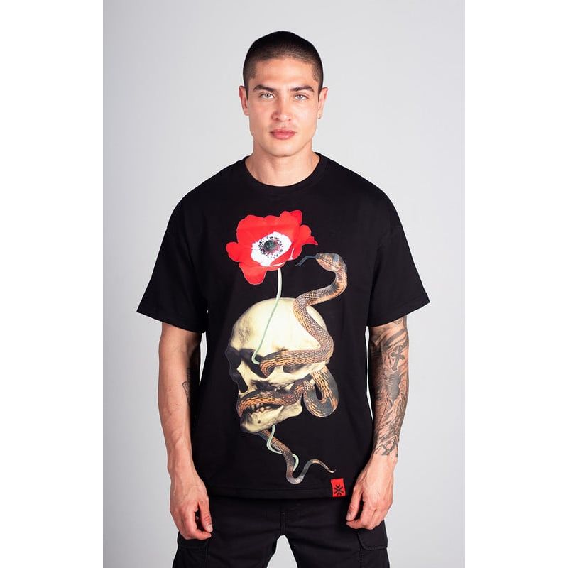 HAKISTORM - Camiseta oversized 100% algodón T-shirt Demons in my head
