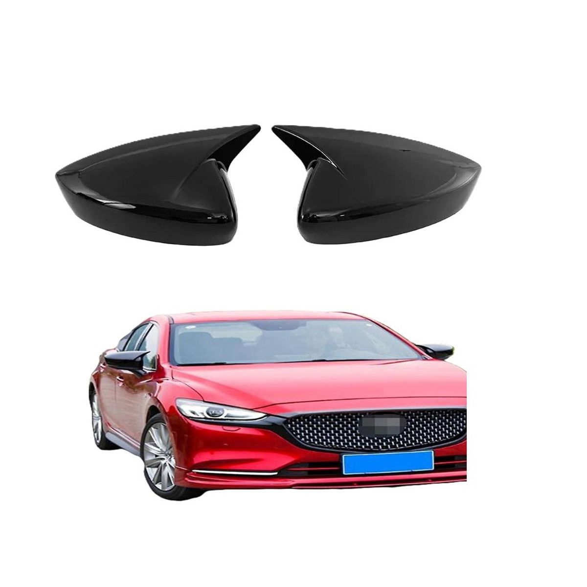 GENERICO - accesorios mazda 3 cubierta carcasa espejos laterales
