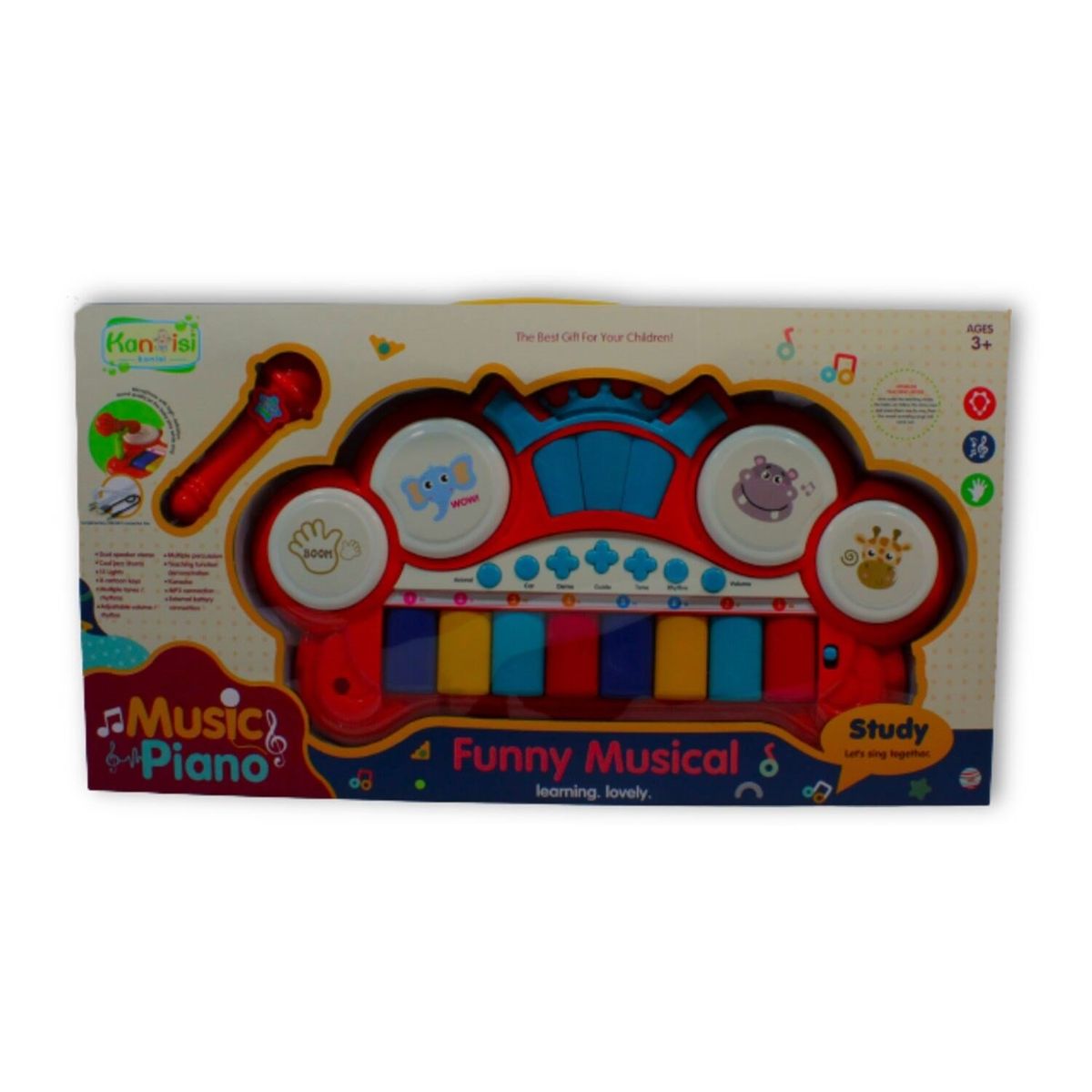 GENERICO - PIANO ELECTRONICO PARA BEBE  REF: HY717-E