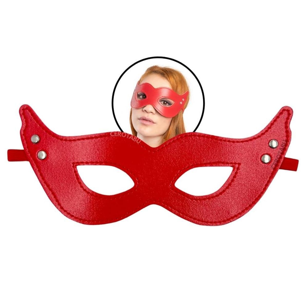 GENERICO - Antifaz Erótico Máscara Para Ojos Bondage En Cuero