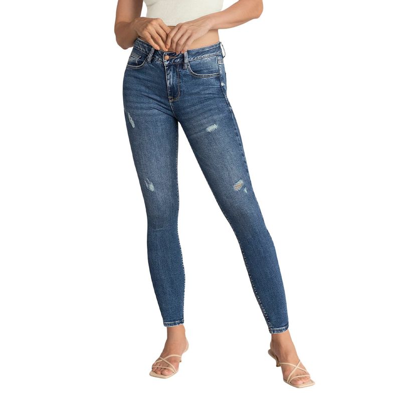 LEONISA - Leonisa Skinny jean con bolsillos funcionales