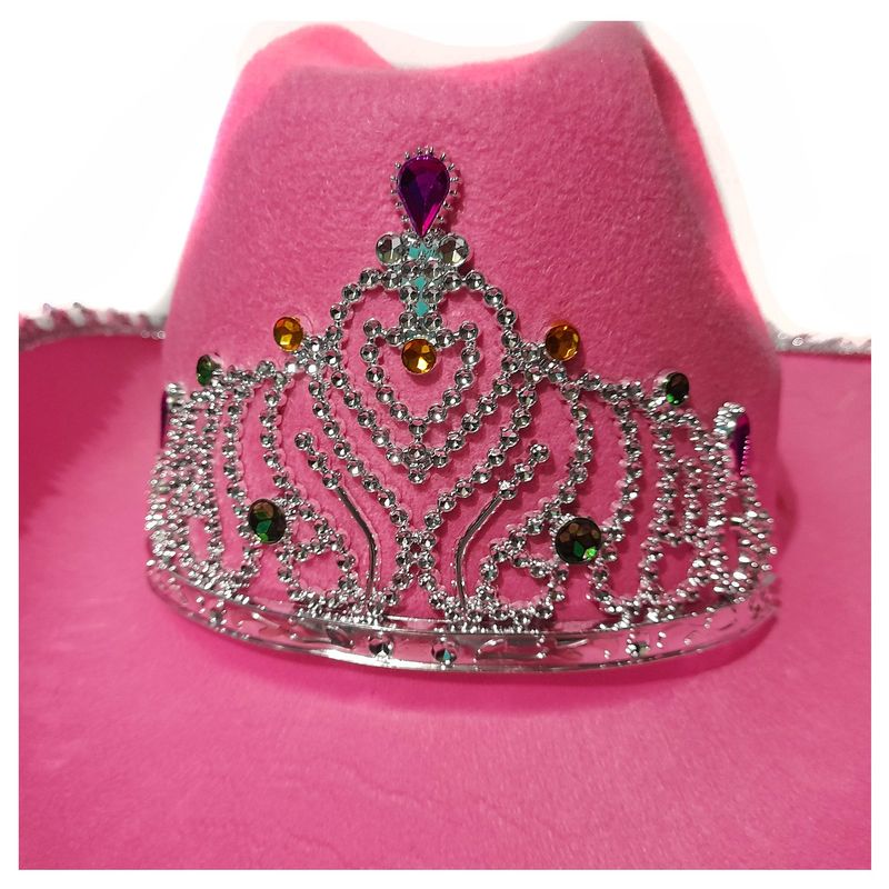 GENERICO - Sombrero Vaquero Rosado Para Mujer Disfraz Sheriff